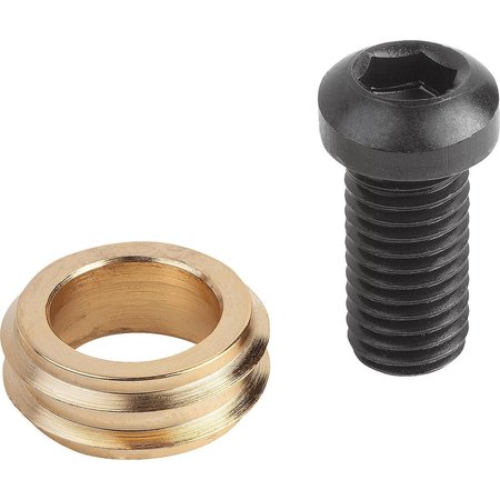 KIPP Cam Screw With Knife Edge Washer D=M16X26, 8 Mild Steel, Comp:Carbon Steel K0025.16